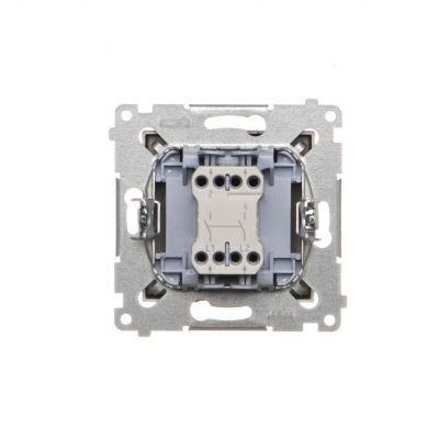 Simon 54 Łącznik dwubiegunowy 10A 250V szybkozłączka brąz mat DW2.01/46 KONTAKT (DW2.01/46)