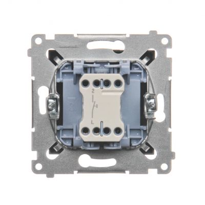 Simon 54 Przycisk „dzwonek” 10A 250V szybkozłączka brąz mat DD1.01/46 KONTAKT (DD1.01/46)