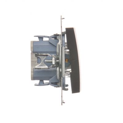 Simon 54 Przycisk „dzwonek” z podświetleniem LED 10A 250V szybkozłączka brąz mat DD1L.01/46 KONTAKT (DD1L.01/46)