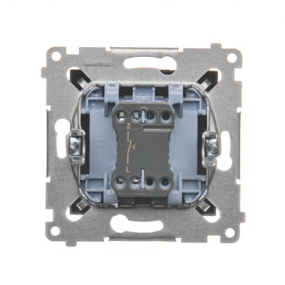 Simon 54 Przycisk pojedynczy zwierny bez piktogramu 16A 250V zaciski śrubowe brąz mat DP1A.01/46 KONTAKT (DP1A.01/46)