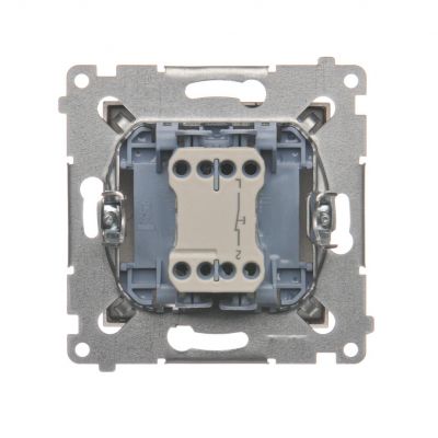 Simon 54 Przycisk pojedynczy rozwierny bez piktogramu 10A 250V szybkozłączka brąz mat DPR1.01/46 KONTAKT (DPR1.01/46)