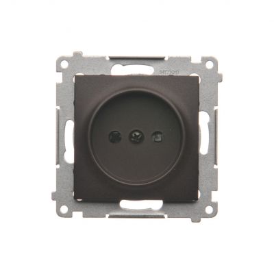 Simon 54 Gniazdo wtyczkowe bez uziemienia z przesłonami 16A 250V zaciski śrubowe brąz mat DG1Z.01/46 KONTAKT (DG1Z.01/46)