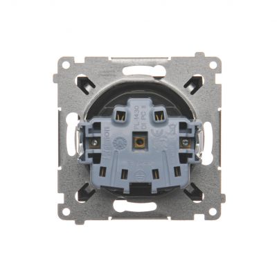 Simon 54 Gniazdo wtyczkowe bez uziemienia z przesłonami 16A 250V zaciski śrubowe brąz mat DG1Z.01/46 KONTAKT (DG1Z.01/46)