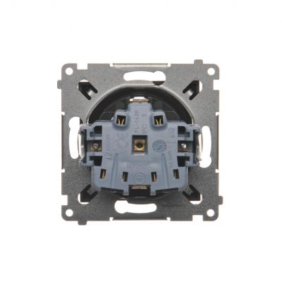 Simon 54 Gniazdo Schuko z przesłonami 16A 250V szybkozłączka brąz mat DGSz1CZ.01/46 KONTAKT (DGSz1CZ.01/46)