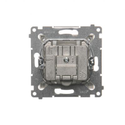 Simon 54 Gniazdo TV-DATA. Dwa porty wyjściowe typu "F" . Częstotliwość dla wejścia 5-1000 MHz złoty mat DAD1.01/44 KONTAKT (DAD1.01/44)