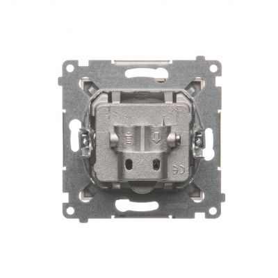 Simon 54 Gniazdo TV-DATA. Dwa porty wyjściowe typu "F" . Częstotliwość dla wejścia 5-1000 MHz brąz mat DAD1.01/46 KONTAKT (DAD1.01/46)