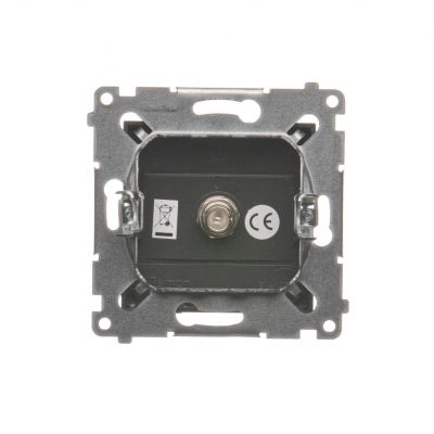 Simon 54 Gniazdo antenowe SAT pojedyncze . Do instalacji indywidualnych brąz mat DASF1.01/46 KONTAKT (DASF1.01/46)