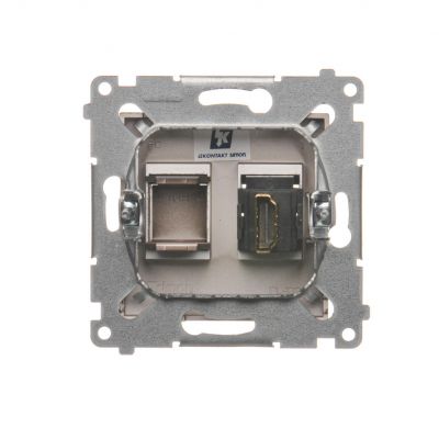 Simon 54 Gniazdo HDMI brąz mat DGHDMI.01/46 KONTAKT (DGHDMI.01/46)