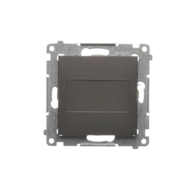 Simon 54 Zaślepka ramki . Mocowanie za pomocą łapek lub wkrętów brąz mat DPS.01/46 KONTAKT (DPS.01/46)