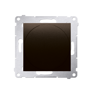 Simon 54 Ściemniacz naciskowo-obrotowy 20–500 W brąz mat DS9T.01/46 KONTAKT (DS9T.01/46)