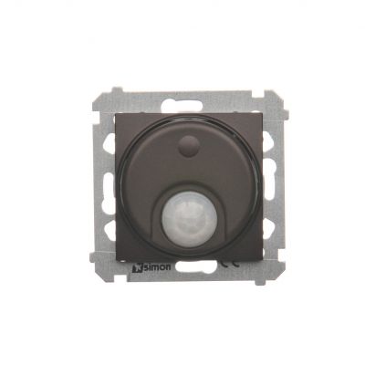Simon 54 Łącznik z czujnikiem ruchu z przekaźnikiem z zabezpieczeniem 8(2)A 230V brąz mat *Wymagana instalacja 3-przewodowa DCR11P.01/46 KONTAKT (DCR11P.01/46)