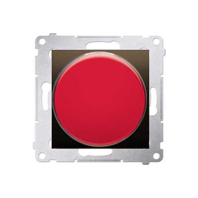 Simon 54 Sygnalizator świetlny LED – światło czerwone 230V brąz mat DSS2.01/46 KONTAKT (DSS2.01/46)