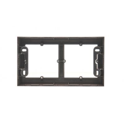 Simon 54 Premium Puszka natynkowa 2-krotna do ramek PREMIUM. Głębokość 35 mm brąz mat DPN2/46 KONTAKT (DPN2/46)