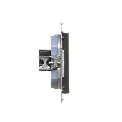 Simon 55 Gniazdo komputerowe RJ45 kategoria 5e + telefoniczne RJ12 Czarny mat T5F.01/149 KONTAKT (T5F.01/149)