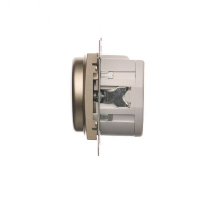 Simon 54 Ściemniacz obrotowy do LED ściemnialnych 230 V 2–250 W złoty mat. Maksymalna ilość zródeł LED - 10 szt. DS9L.01/44 KONTAKT (DS9L.01/44)