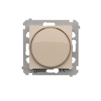 Simon 54 Ściemniacz obrotowy do LED ściemnialnych 230 V 2–250 W kremowy. Maksymalna ilość zródeł LED - 10 szt. DS9L.01/41 KONTAKT (DS9L.01/41)