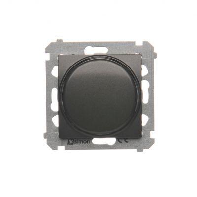 Simon 54 Ściemniacz obrotowy do LED ściemnialnych 230 V 2–250 W antracyt. Maksymalna ilość zródeł LED - 10 szt. DS9L.01/48 KONTAKT (DS9L.01/48)