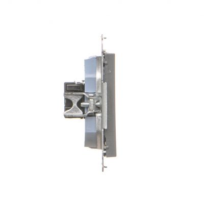 Simon 55 Gniazdo komputerowe RJ45 kategoria 5e + telefoniczne RJ12 Grafitowy mat T5F.01/116 KONTAKT (T5F.01/116)