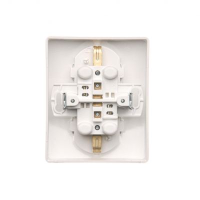 Simon Basic Gniazdo wtyczkowe z uziemieniem Schuko podwójne biały BGSZ2/11 BGSz2/11 KONTAKT (BGSz2/11)