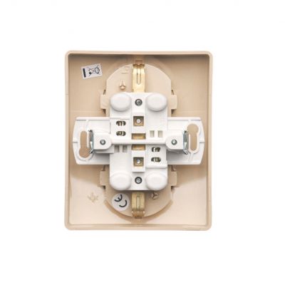 Simon Basic Gniazdo wtyczkowe z uziemieniem Schuko podwójne beż BGSZ2/12 BGSz2/12 KONTAKT (BGSz2/12)