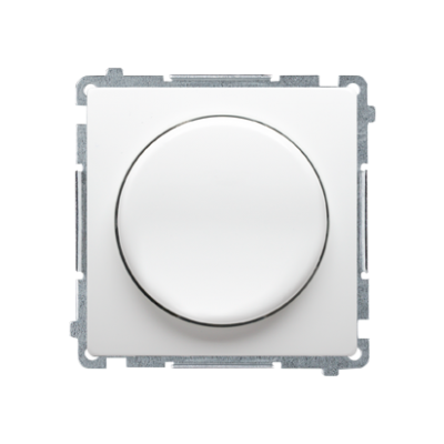 Simon Basic Ściemniacz naciskowo-obrotowy jednobiegunowy do LED ściemnialnych 230V biały BMS9L.01/11 KONTAKT (BMS9L.01/11)