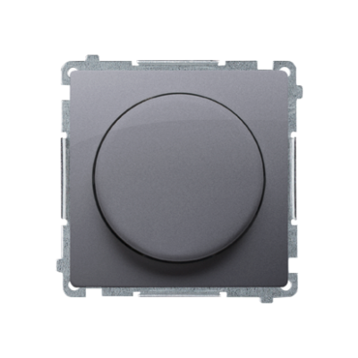 Simon Basic Ściemniacz naciskowo-obrotowy jednobiegunowy do LED ściemnialnych 230V stal inox BMS9L.01/21 KONTAKT (BMS9L.01/21)