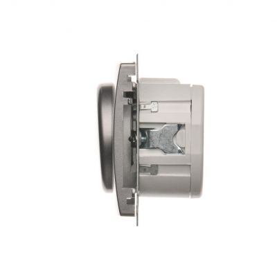 Simon Basic Ściemniacz naciskowo-obrotowy jednobiegunowy do LED ściemnialnych 230V stal inox BMS9L.01/21 KONTAKT (BMS9L.01/21)