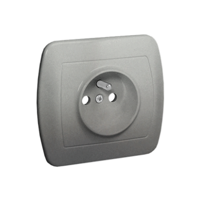 Simon Akord Gniazdo wtyczkowe z uziemieniem 16A 250V zaciski śrubowe aluminiowy AGZ1E/26 AGZ1e/26 KONTAKT (AGZ1e/26)