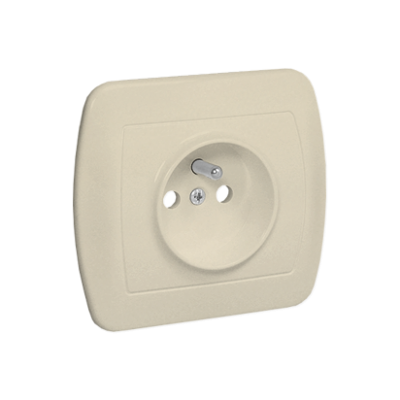 Simon Akord Gniazdo wtyczkowe z uziemieniem z przesłonami torów prądowych 16A 250V zaciski śrubowe beż AGZ1ZE/12 AGZ1ze/12 KONTAKT (AGZ1ze/12)