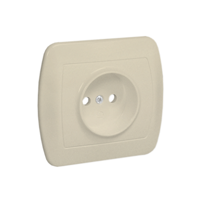 Simon Akord Gniazdo wtyczkowe bez uziemienia z przesłonami torów prądowych 16A 250V zaciski śrubowe beż AG1ZE/12 AG1ze/12 KONTAKT (AG1ze/12)