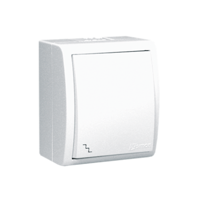 Simon Aquarius Łącznik schodowy bryzgoszczelny IP54 10A 250V zaciski śrubowe biały AQW6/11 KONTAKT (AQW6/11)