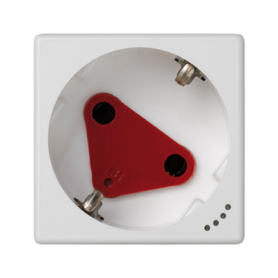SIMON CONNECT TSC-KLS01-9 Gniazdo K45 DATA z kluczem, schuko 16A/230V~,ze wskaźnikiem zasilania; czy KLS01/9 KONTAKT (KLS01/9)
