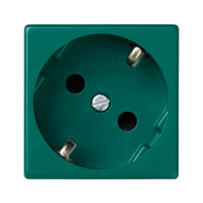 Simon Connect Gniazdo K45 z schuko 16A/230V szybkozłączki zielony K11/27 KONTAKT (K11/27)