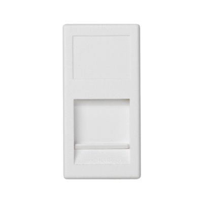 Simon Connect Płytka K45 2x RJ z osłoną INFRA+ czysta biel KB75/9 KA75/9 KONTAKT (KA75/9)