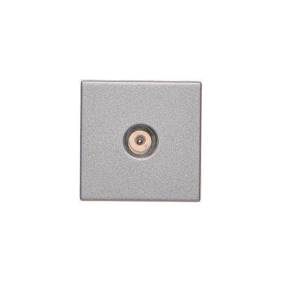 Simon Connect Płytka K45 gn. TV męskie 45x45mm + wkład aluminium K120A/8 KONTAKT (K120A/8)