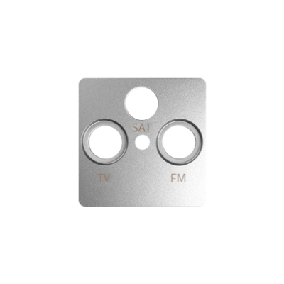 Simon 82 Pokrywa gniazda R-TV-SAT aluminium 82037-93 KONTAKT (82037-93)