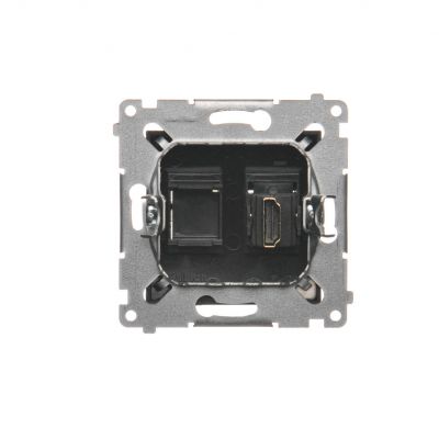 Simon 54 Gniazdo HDMI czarny DGHDMI.01/49 KONTAKT (DGHDMI.01/49)