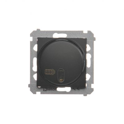 Simon 54 Łącznik zdalnie sterowany z przekaźnikiem 8(2) A 230V czarny *Wymagana instalacja 3-przewodowa DWP10P.01/49 KONTAKT (DWP10P.01/49)