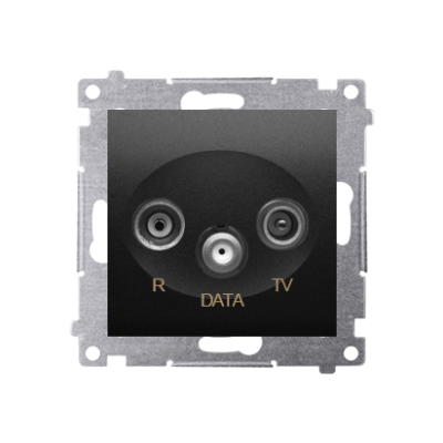 Simon 54 Gniazdo R-TV-DATA czarny DAD.01/49 KONTAKT (DAD.01/49)