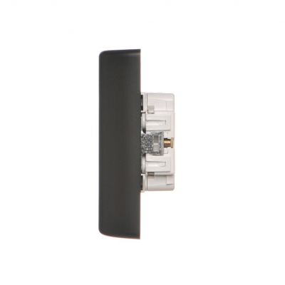 Simon 54 Gniazdo podwójne Schuko podtynkowe z przesłonami torów prądowych wersja skandynawska 16A 250V zaciski śrubowe czarny EGSZ2PZ/49 KONTAKT (EGSZ2PZ/49)