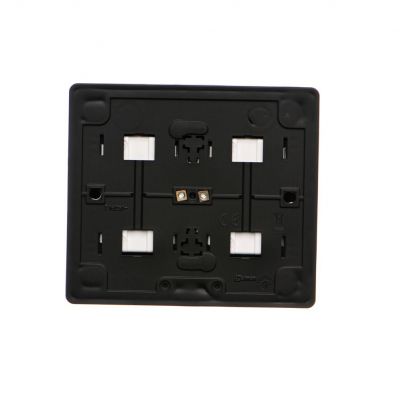 Simon 54 Gniazdo poczwórne Schuko natynkowe z przesłonami torów prądowych wersja skandynawska 16A 250V zaciski śrubowe czarny EGSZ4NZ/49 KONTAKT (EGSZ4NZ/49)