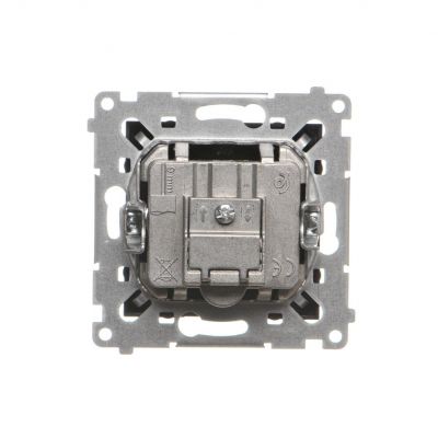 Simon 54 Gniazdo antenowe R-TV-SAT przelotowe czarny DASP.01/49 KONTAKT (DASP.01/49)
