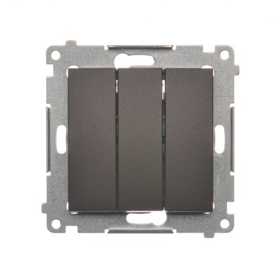 Simon 54 Łącznik potrójny 10A 250V szybkozłączka brąz mat DW31.01/46 KONTAKT (DW31.01/46)