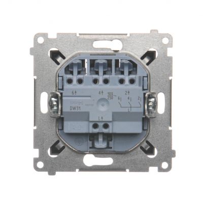 Simon 54 Łącznik potrójny 10A 250V szybkozłączka brąz mat DW31.01/46 KONTAKT (DW31.01/46)