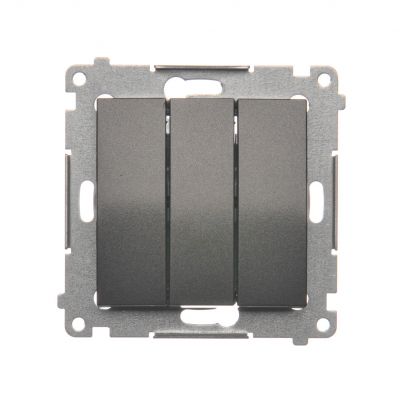 Simon 54 Łącznik potrójny 10A 250V szybkozłączka antracyt DW31.01/48 KONTAKT (DW31.01/48)