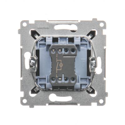 Łącznik pojedynczy jednobiegunowy z podświetleniem LED 16AX 250V zaciski śrubowe brąz mat (met.) DW1AL.01/46 KONTAKT (DW1AL.01/46)