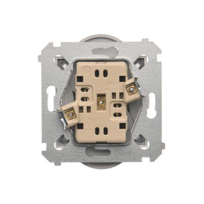 Simon 54 Nature Gniazdo wtyczkowe bez uziemienia z przesłonami podwójne do ramek NATURE 16A 250V zaciski śrubowe srebrny mat DG2MZN.01/43 KONTAKT (DG2MZN.01/43)