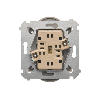 Simon 54 Nature Gniazdo wtyczkowe bez uziemienia z przesłonami podwójne do ramek NATURE 16A 250V zaciski śrubowe złoty mat DG2MZN.01/44 KONTAKT (DG2MZN.01/44)