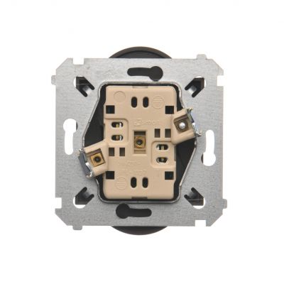 Simon 54 Nature Gniazdo wtyczkowe bez uziemienia z przesłonami podwójne do ramek NATURE 16A 250V zaciski śrubowe brąz mat DG2MZN.01/46 KONTAKT (DG2MZN.01/46)