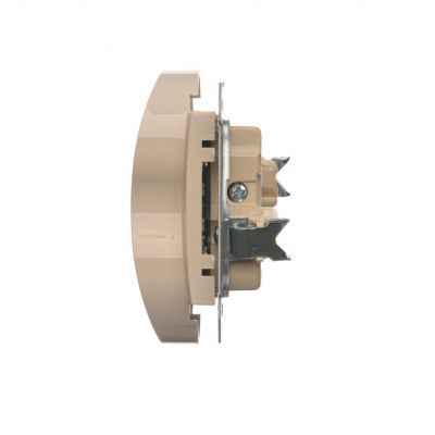 Simon 54 Nature Gniazdo wtyczkowe z uziemieniem z przesłonami podwójne do ramek NATURE 16A 250V zaciski śrubowe kremowy DGZ2MZN.01/41 KONTAKT (DGZ2MZN.01/41)